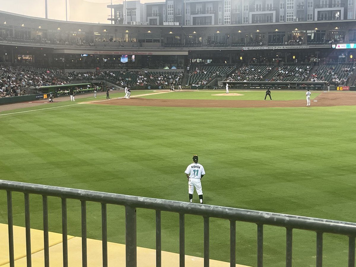 Afro_Baseball's tweet photo. Second Knights game for me. Got to see Murakami this time 😀 https://t.co/uJWJ9S6uPK
