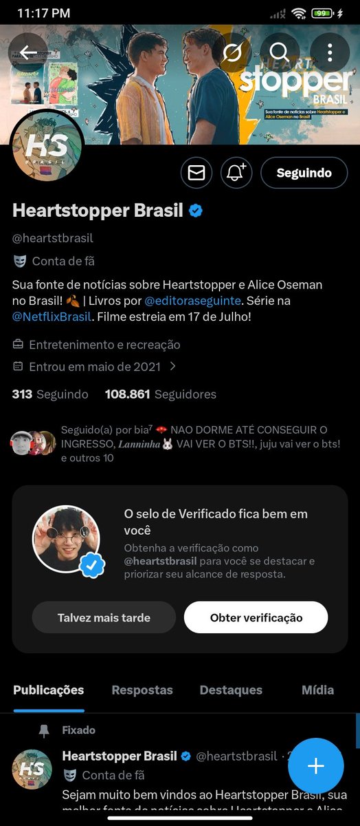 Vampulyx's tweet photo. @heartstbrasil @editoraseguinte #HeartstopperParaSempre

Eu comecei a ler heartstopper em 2022. Uma série de adolescentes em relacionamentos lgbt+ quando eu tinha me assumido pansexual e gênero fluído para os meus pais e não recebi apoio. Heartstopper mudou a química do meu cérebro como um adolescente lgbt+ https://t.co/7O3rKc09hN