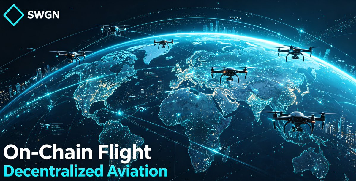 SWGN_official's tweet photo. On-Chain Flight, Decentralized AviationSWGN ✈️⛓️
$SWGN token fuels our global drone network:
✅ Decentralized community airspace governance
✅ Own all flight &amp; sensor data on-chain
✅ Earn rewards via fly-to-earn task system https://t.co/1QgjVkzYtT