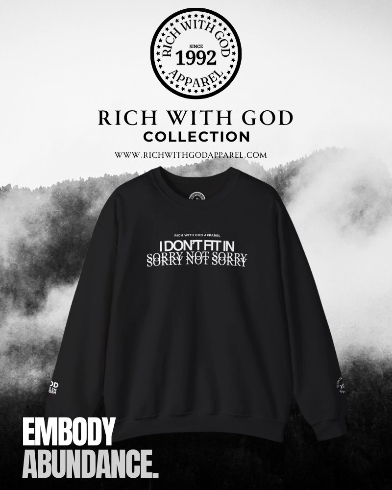 OmarCook_'s tweet photo. Not Fitting In Is A Blessing
https://t.co/dDUwZkjYYq 🔗
#richwithgodapparel #crewneck #crewnecks #apparel #clothes https://t.co/8AGL7JHo2R