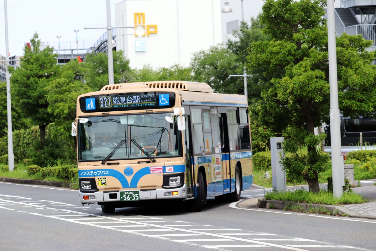 7月3日の13時台と14時台の横浜市交通局の321系統に1319が入った🎏13時
