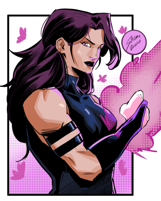 ShimoArt_'s tweet photo. psylocke https://t.co/snIv0V0Gk3
