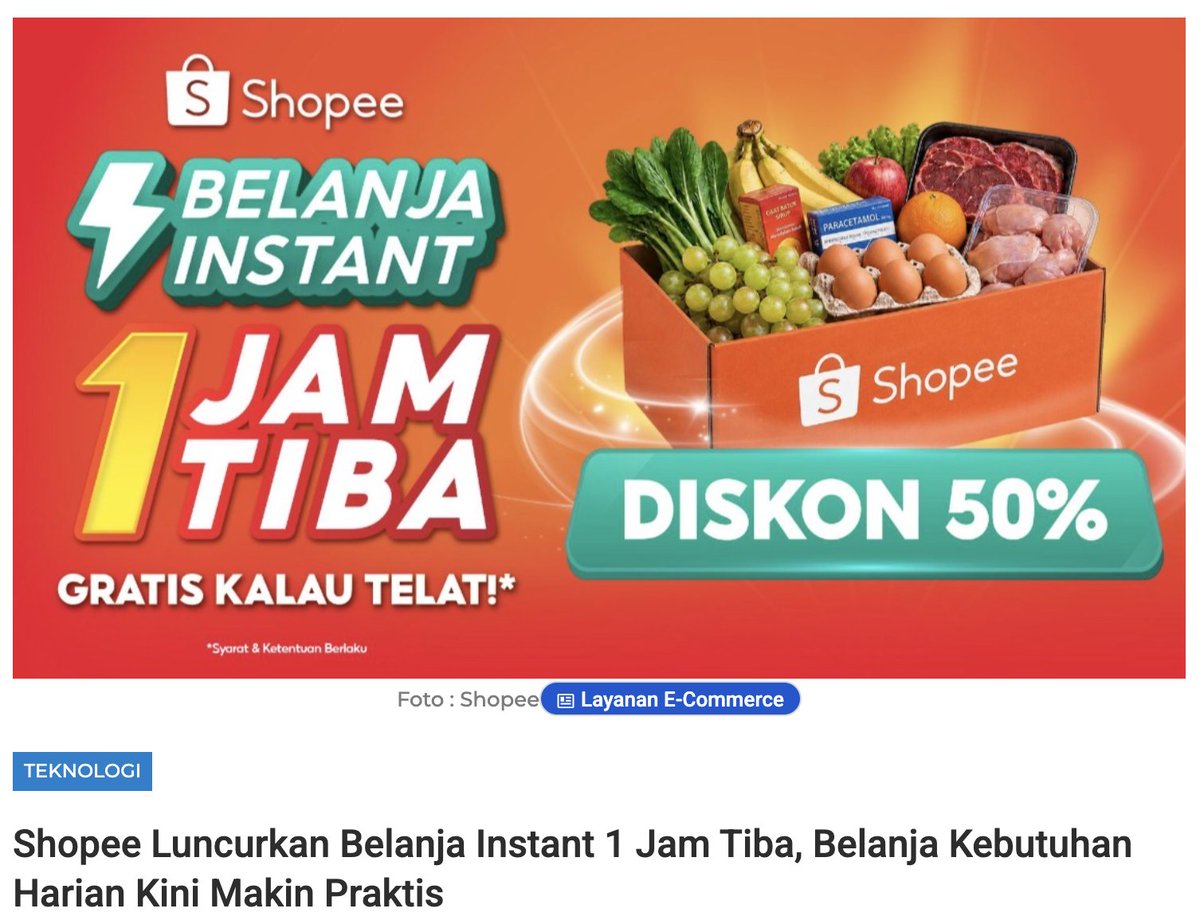 ItsMeCan17's tweet photo. lagi hujan deras tapi stok sayur udah kosong 🥹 untung shopee belanja instant 1 jam tiba tetap jadi penyelamat. belanja praktis, cepat, dan ada gratis voucher kalau telat 💚 #ShopeeBelanjaInstant1Jam https://t.co/BvF1CMqr3q
