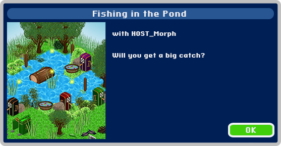 MyVMK's tweet photo. "Fishing in the Pond" with HOST_Morph begins in just 30 minutes! (11:30 PM EST) Will you get a big catch? #MyVMK #VMK #Disney #Nostalgia https://t.co/YfYBfpYT2n