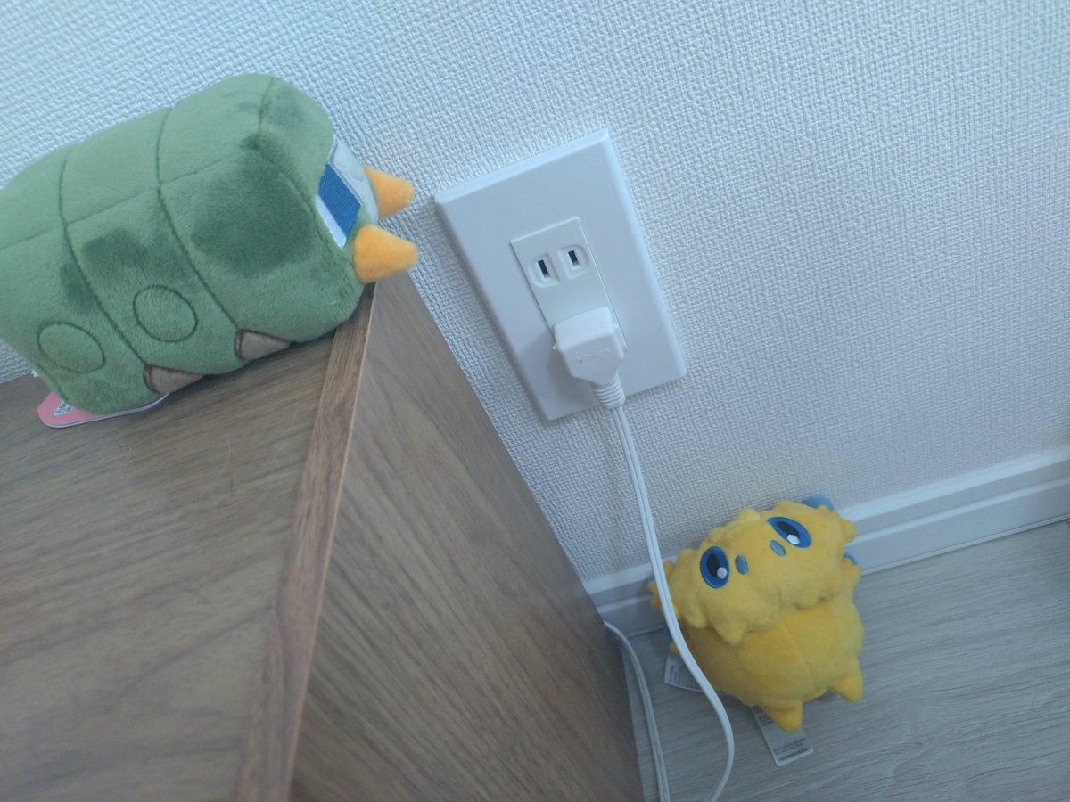 unimaru219's tweet photo. やっとやっと
デンヂムシが我が家にきました　⚡⚡
バチュと早速イタズラしてます。🫧
#ポケモンfit https://t.co/FFCYoukQDL