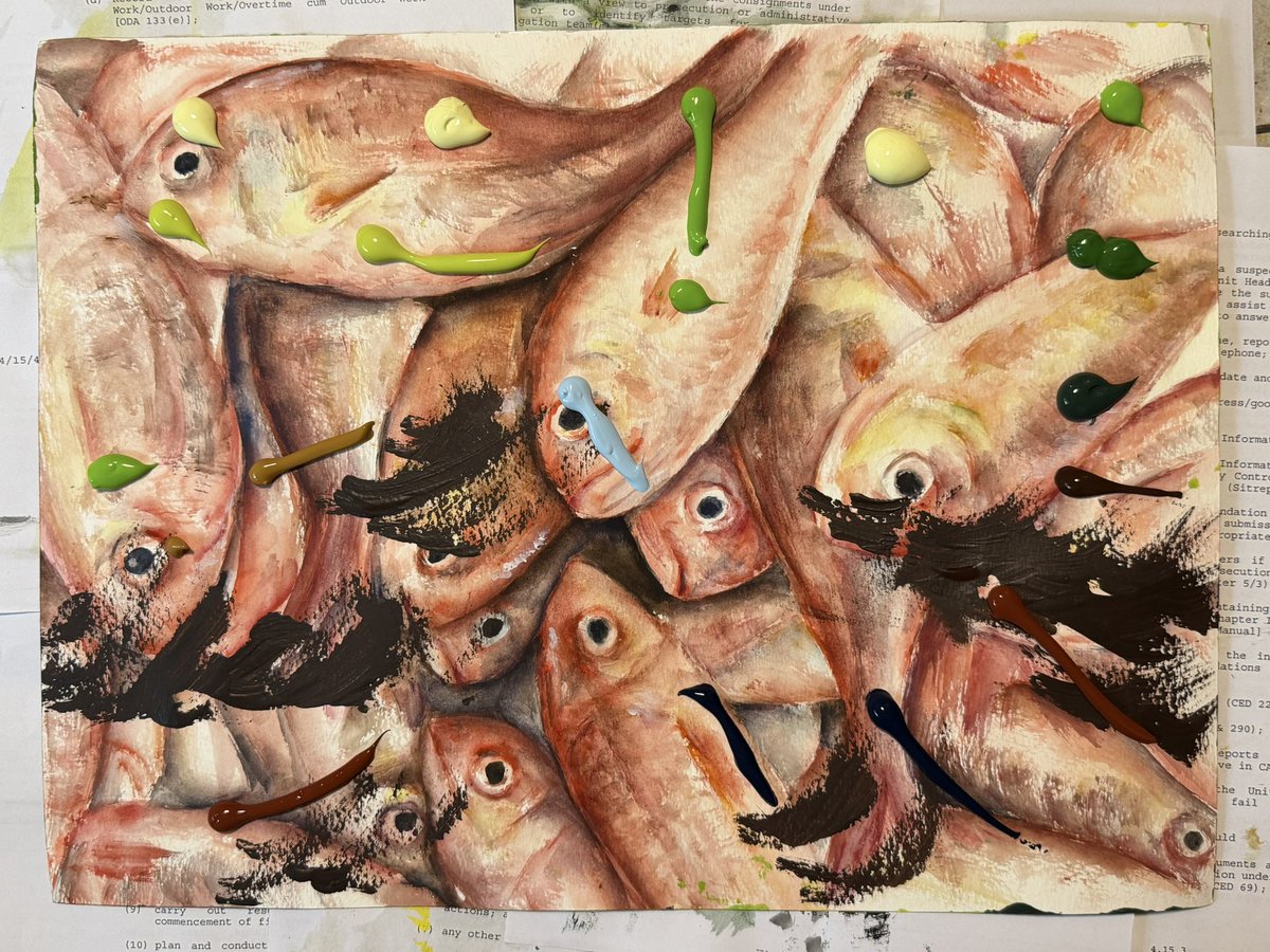 SeanFanYuenHo's tweet photo. 我是這樣畫的。(塑膠彩）
That’s how I paint. (Acrylic)

https://t.co/PvgBlN0WfB

#seanpaintingclass https://t.co/oBGCOnJoyy