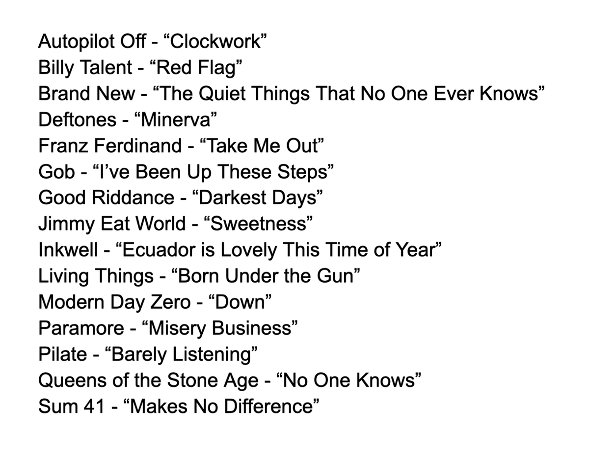 JFreshHockey's tweet photo. top 15 NHL game songs of all time https://t.co/SaT9qDDULb