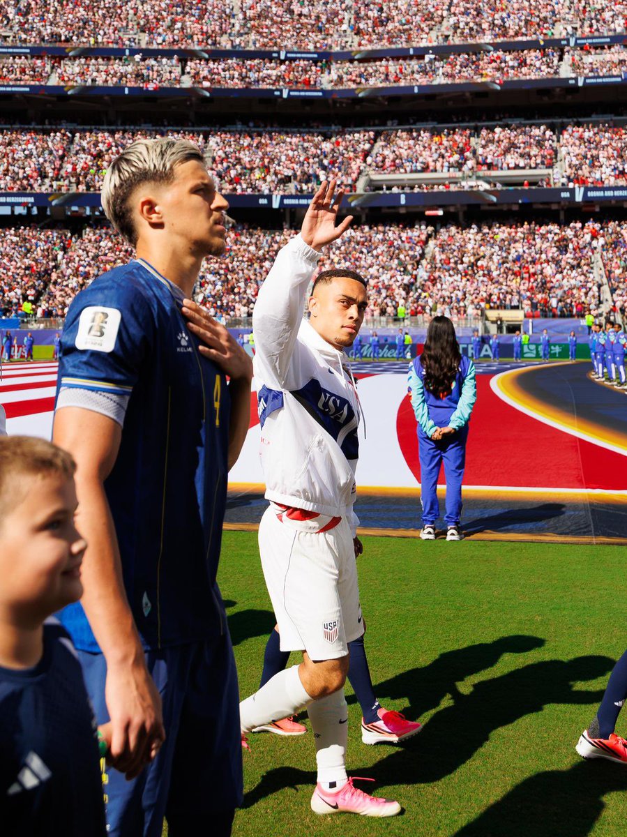 sergino_dest's tweet photo. There’s no way to describe this feeling. 

We wanted so much more.

We let ourselves down but we won’t let this define us. 

We dreamed of giving our country something special, and we came up short. To every fan who believed in us from day one, thank you. Your support never went unnoticed. We’ll carry this pain with us, learn from it and come back stronger than ever. This badge deserves nothing less. 🇺🇸