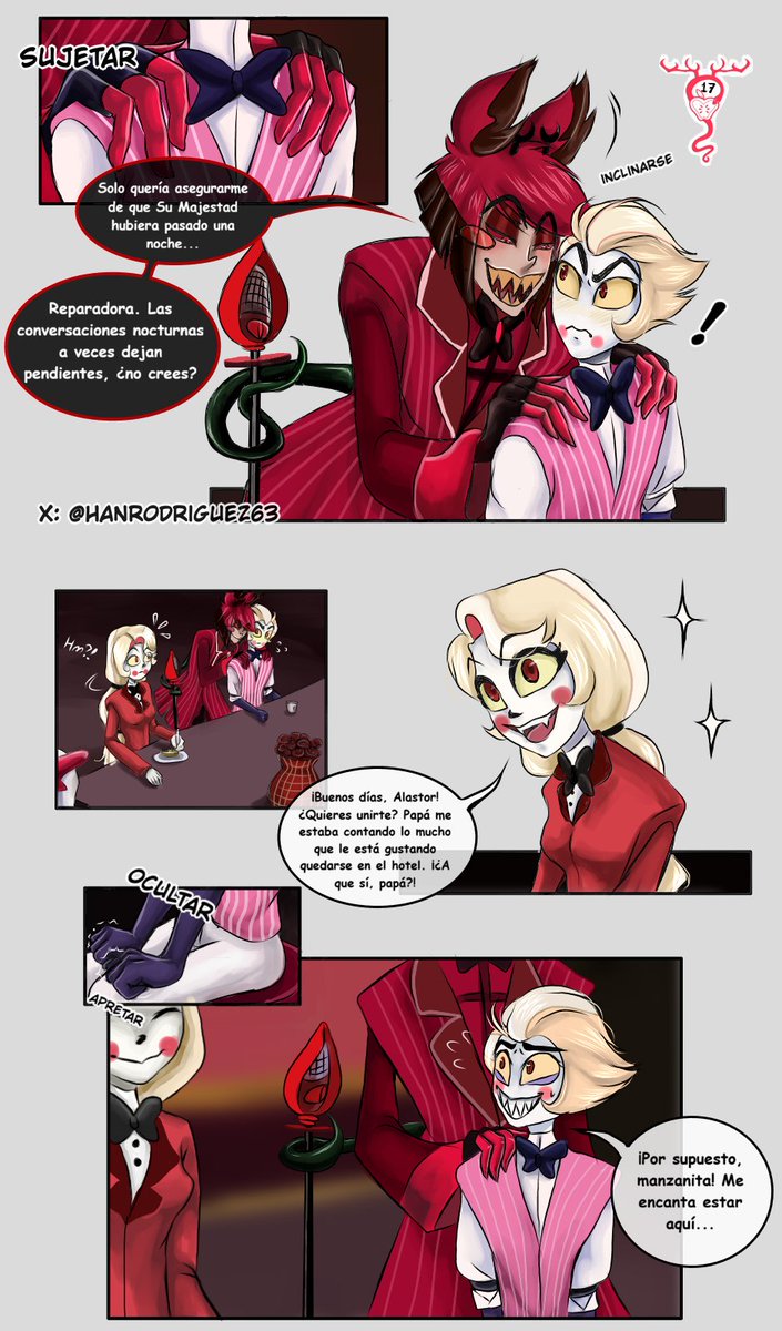 hanrodriguez63's tweet photo. No te dejaré ir. Capítulo 2 parte 2: #radioapple #appleradio #alastorxlucifer #alastor #Lucifermornigstar #fanart #fancomic #hazbinhotel #fancomicradioapple #yaoi #BL https://t.co/vgHkkiANcd