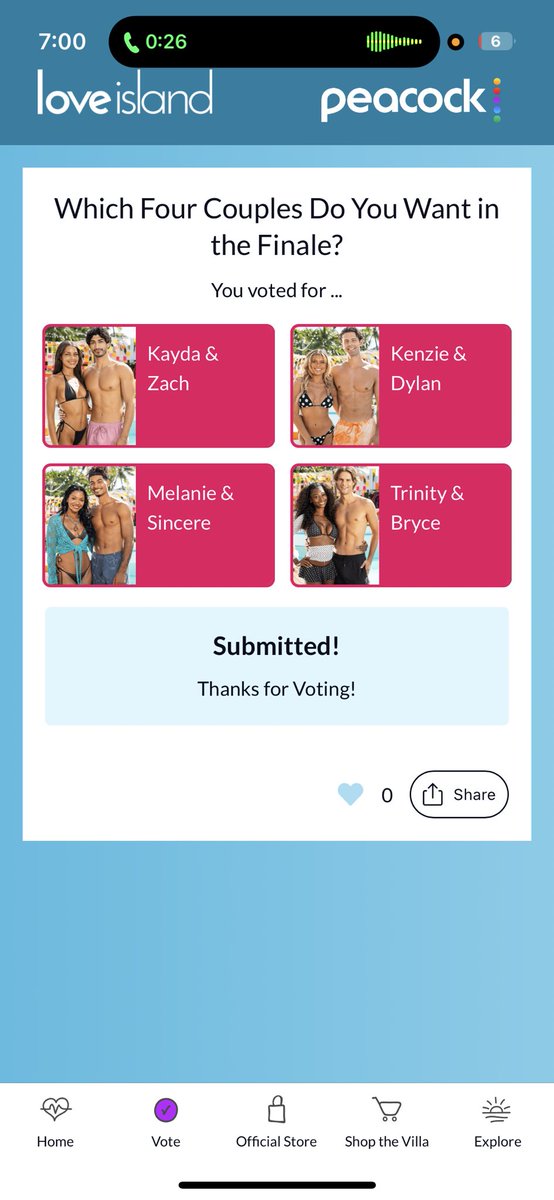 maxneminx's tweet photo. if you voted for someone else, you’re ai.

#LoveIslandUSA https://t.co/r5qo0JVCIm