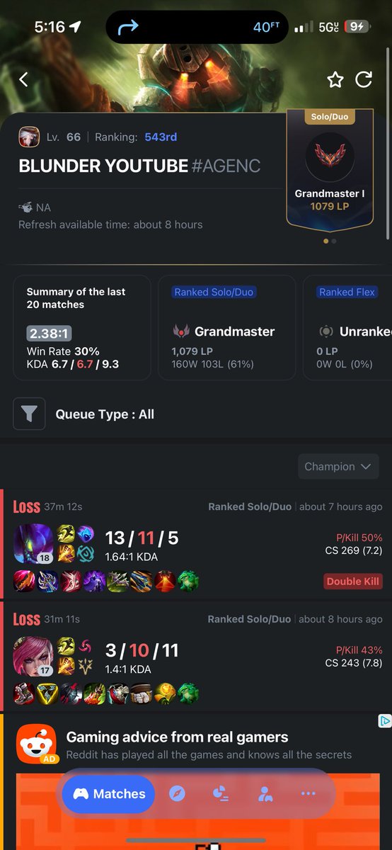 Thunderblunder7's tweet photo. I don’t even know what game this is, but shoutout to this larpmaster. My boy told me grandmaster means that you’re cracked though https://t.co/AFN6kgyUqD