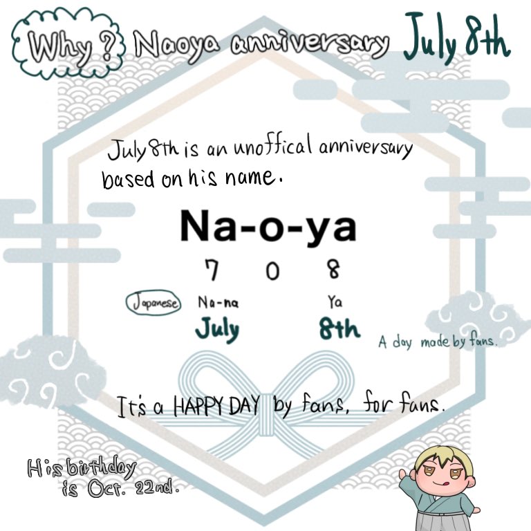 maronjapan9d's tweet photo. #7月8日は直哉の日2026 https://t.co/OnLKAXc4RZ