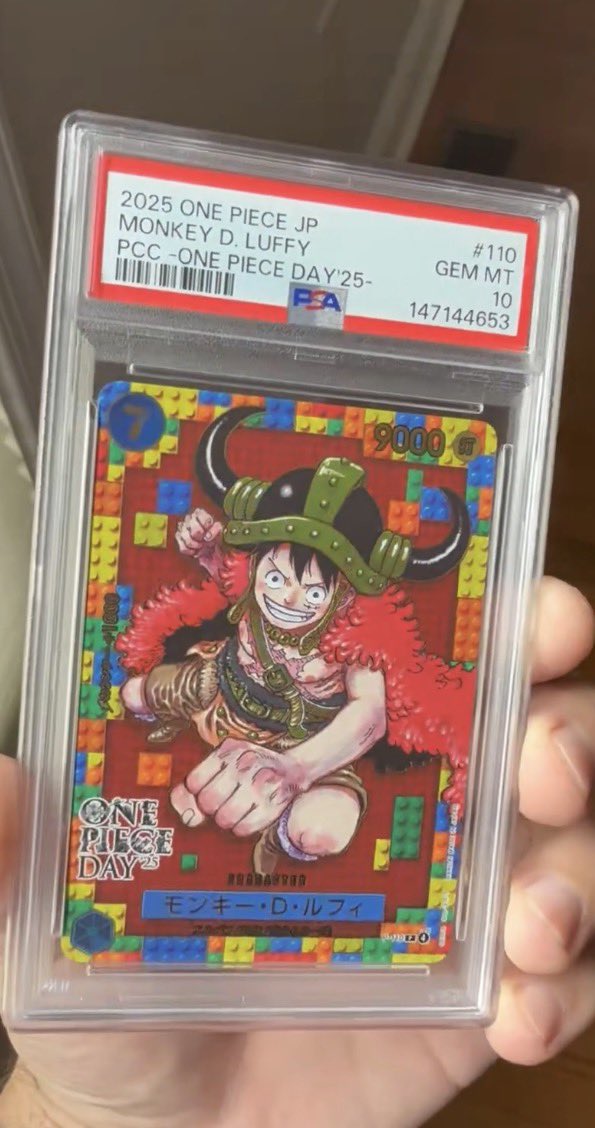 jxcbzs's tweet photo. GIVING AWAY this PSA 10 GEM MINT 2025 ONE PIECE JP Monkey D. Luffy PCC

This card brings back that pure childhood hype, True Pirate King GRAIL

Just like and reply, Good luck 🗣️ https://t.co/EGwHOu11Iz