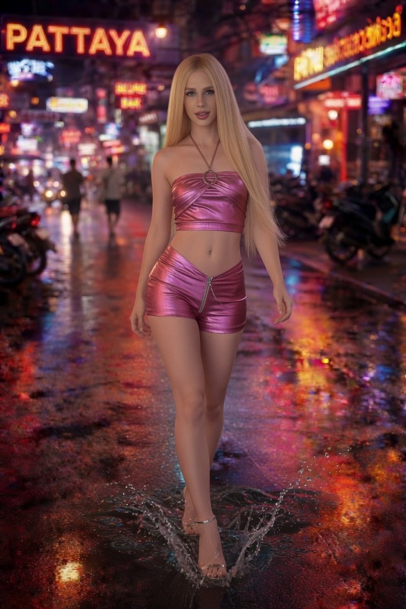 cd4cdtstv's tweet photo. Blonde trans whore chained up in Pattaya like a cheap fucktoy 💦
Shiny pink top and micro skirt, heels high, chain in someone’s hand… I’m literally leashed and dripping on the wet street 😏
Come pull me into an alley and use this slut.
#Pattaya #TransEscort #Shemale #Tranny #ChainedWhore #NSFW