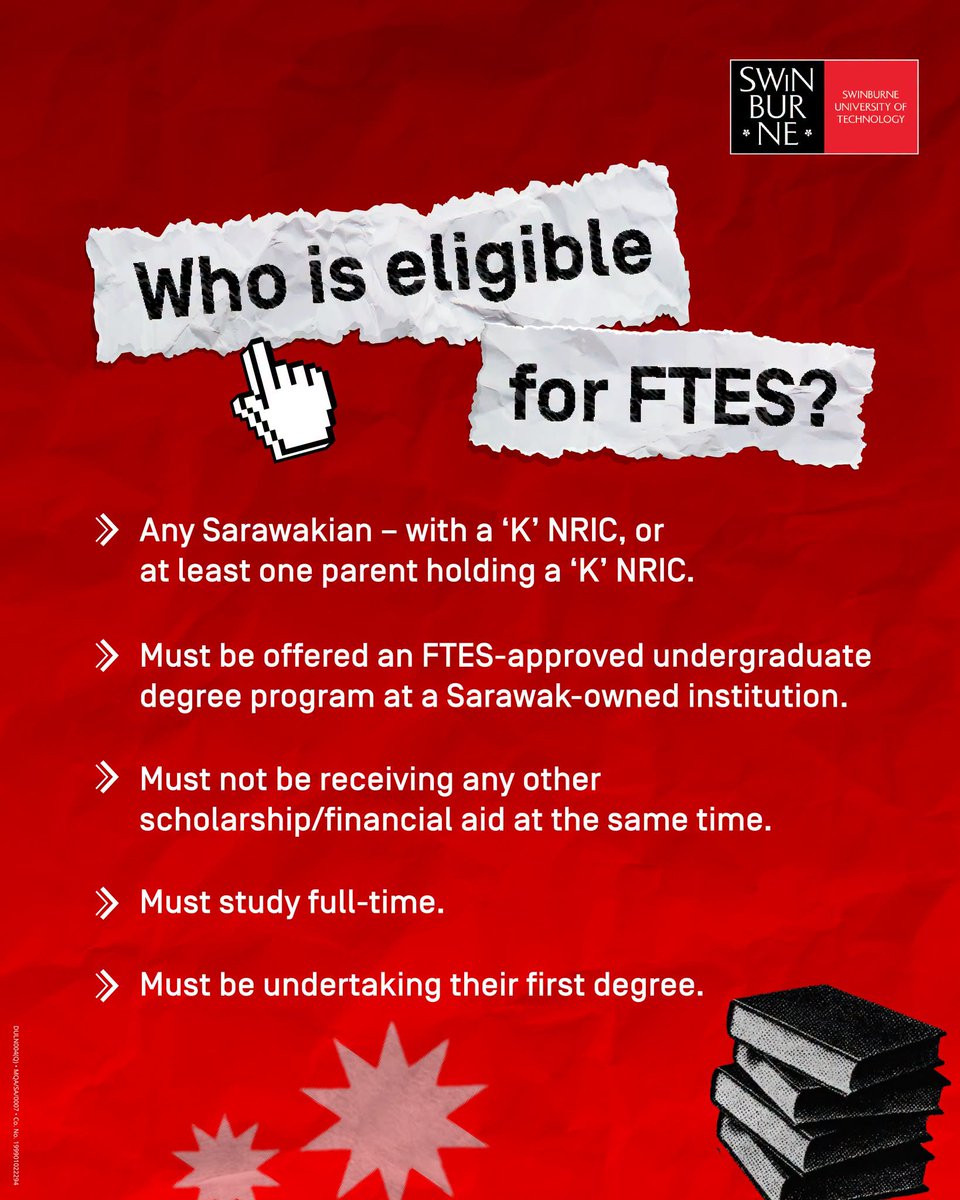 jameschin110's tweet photo. Every state in Malaysia offers special financial aid to tertiary students from their state. But in Sarawak, they do it in a large way, and they DO NOT look at your ethnicity! As long as you are Sarawakian, you get the fee waiver and, if eligible, a stipend.
The Sarawak government’s Free Tertiary Education Scheme (FTES) targets up to 10,000 students. As of mid-2026, over 4,690 Sarawakian students have already benefited from the program. The initiative is exclusively for Anak Sarawak pursuing their first full-time undergraduate degree. The program waives tuition fees at four state-owned universities across 64 selected undergraduate courses.  The enrolled full-time equivalent (FTE) student numbers for the participating universities include:
Universiti Teknologi Sarawak (UTS): 2,020
Swinburne University: 1,959
Curtin University: 543
i-CATS University College: 172
I am posting this so that Malaysians know there is a way to treat all young Malaysians fairly and equally. All it takes is political will. Sarawak has done it openly. The end results, over the long term, is that many of these FTES graduates will stay back and contribute to Sarawak and feel they have a stake in the development of Sarawak.
Playing racial politics with education will lead to nowhere. That is the lesson the world over. Human resources are the key to prosperity in today's society and Sarawak understands this. (If you are not convinced, just look at Singapore- they have nothing but human resources- the best from the region and beyond via immigration)
#SarawakFirst #Sarawak #UniversityIntake #University #Education