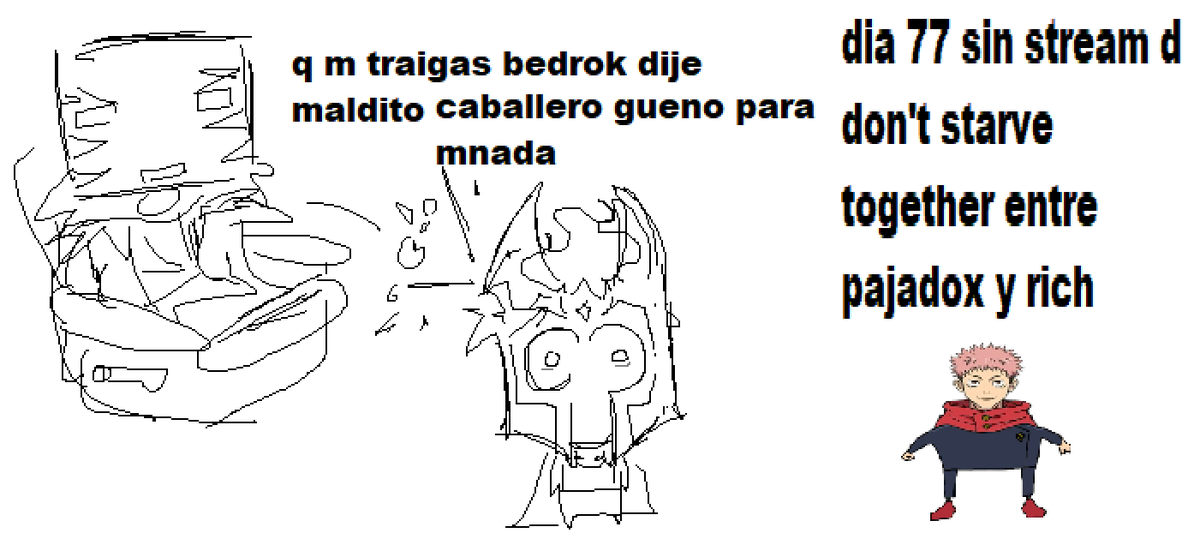 arepadox's tweet photo. dia 77 esperando el stream d don't starve together entre farfa y rich, aveces se me olvida como dibujar y me tengo q meter al pant para recordar como usar el mouse y el teclado. https://t.co/NVBMOIGUkk