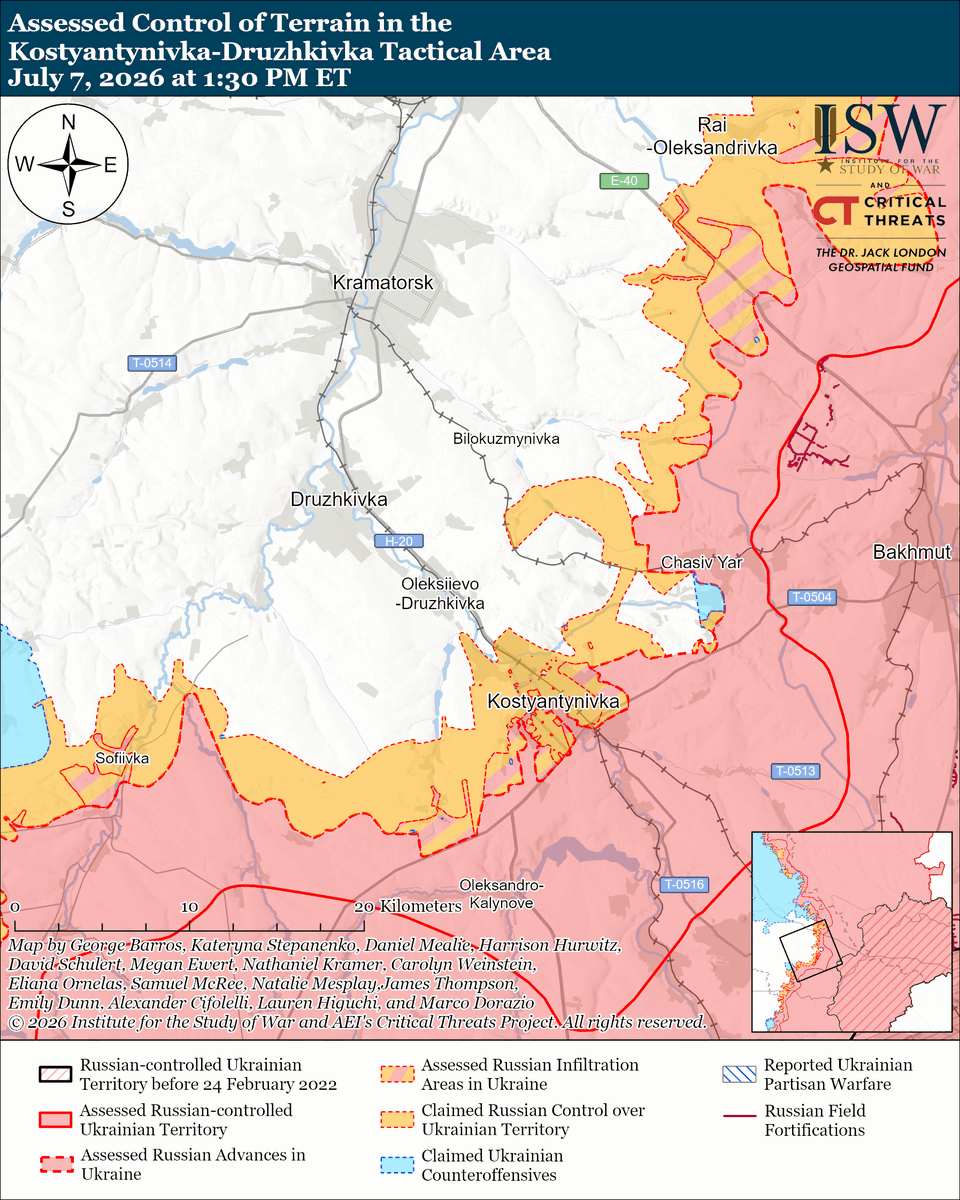 TheStudyofWar's tweet photo. NEW: Ukraine’s intermediate-range strike campaign against a multitude of diverse targets, including Russian air defenses, petroleum product transport, other logistics, and electrical substations, is collapsing logistics in occupied Crimea.

Other Key Takeaways:

Ukraine’s successful intermediate- and long-range strike campaigns have forced a reckoning within the Russian ultranationalist information space, causing commentators to blame the Russian federal government for failing to create a cohesive air defense system that can adequately protect private businesses and critical infrastructure from Ukrainian long-range strikes.

The Russian Federal Security Service (FSB) reportedly arrested the commander of the Russian 114th Motorized Rifle Brigade (51st Combined Arms Army [CAA], formerly 1st Donetsk People’s Republic Army Corps [DNR AC], Southern Military District [SMD]) on corruption charges.

Ukrainian forces conducted long-range strikes against Russian military assets and energy infrastructure in Russia.

Ukrainian forces recently advanced or maintained positions in Kostyantynivka.