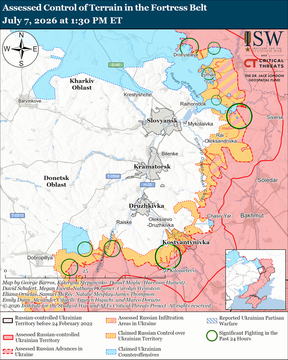 TheStudyofWar's tweet photo. NEW: Ukraine’s intermediate-range strike campaign against a multitude of diverse targets, including Russian air defenses, petroleum product transport, other logistics, and electrical substations, is collapsing logistics in occupied Crimea.

Other Key Takeaways:

Ukraine’s successful intermediate- and long-range strike campaigns have forced a reckoning within the Russian ultranationalist information space, causing commentators to blame the Russian federal government for failing to create a cohesive air defense system that can adequately protect private businesses and critical infrastructure from Ukrainian long-range strikes.

The Russian Federal Security Service (FSB) reportedly arrested the commander of the Russian 114th Motorized Rifle Brigade (51st Combined Arms Army [CAA], formerly 1st Donetsk People’s Republic Army Corps [DNR AC], Southern Military District [SMD]) on corruption charges.

Ukrainian forces conducted long-range strikes against Russian military assets and energy infrastructure in Russia.

Ukrainian forces recently advanced or maintained positions in Kostyantynivka.