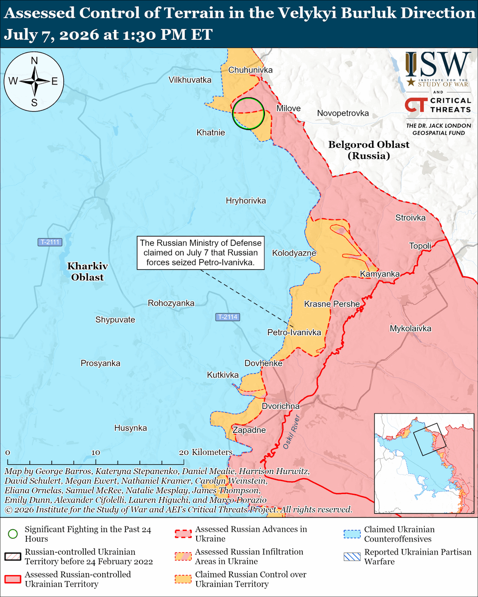 TheStudyofWar's tweet photo. NEW: Ukraine’s intermediate-range strike campaign against a multitude of diverse targets, including Russian air defenses, petroleum product transport, other logistics, and electrical substations, is collapsing logistics in occupied Crimea.

Other Key Takeaways:

Ukraine’s successful intermediate- and long-range strike campaigns have forced a reckoning within the Russian ultranationalist information space, causing commentators to blame the Russian federal government for failing to create a cohesive air defense system that can adequately protect private businesses and critical infrastructure from Ukrainian long-range strikes.

The Russian Federal Security Service (FSB) reportedly arrested the commander of the Russian 114th Motorized Rifle Brigade (51st Combined Arms Army [CAA], formerly 1st Donetsk People’s Republic Army Corps [DNR AC], Southern Military District [SMD]) on corruption charges.

Ukrainian forces conducted long-range strikes against Russian military assets and energy infrastructure in Russia.

Ukrainian forces recently advanced or maintained positions in Kostyantynivka.