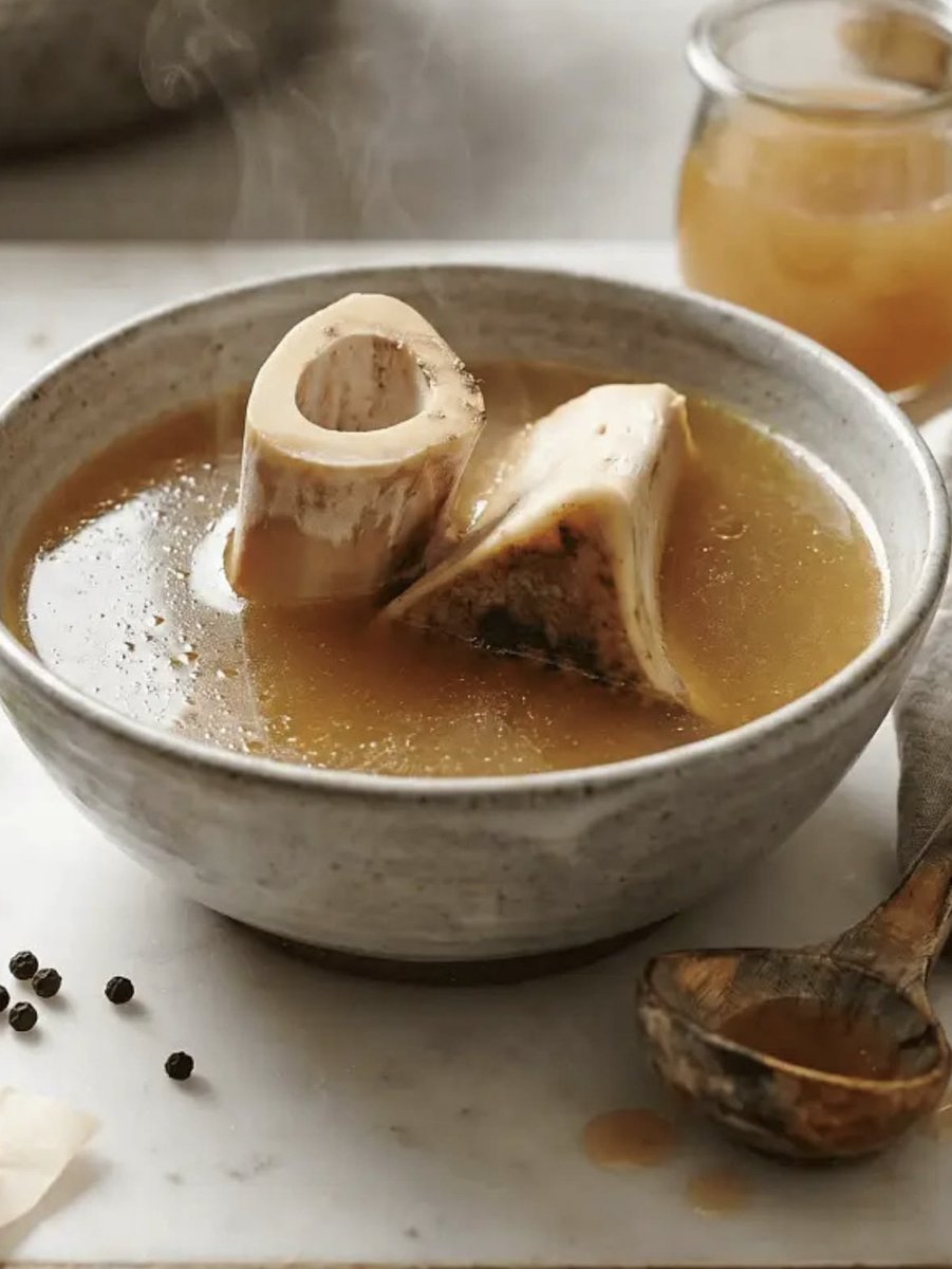 oasishealthapp's tweet photo. 5 foods that repair your gut lining:

Bone broth
- A 2025 Mayo Clinic review found its amino acids (glutamine, glycine, proline) help rebuild the barrier and calm inflammation
- Raw material your lining cells are made of

Garlic
- One of the richest sources of inulin
- Your gut bacteria ferment it into butyrate, the compound that fuels and repairs your lining cells

Blueberries
- Rich in polyphenols like anthocyanins and quercetin
- Strengthened the gut barrier and protected lining cells from inflammation in lab studies

Kimchi
- 4 weeks of eating it shifted the gut microbiome toward more short-chain-fatty-acid-producing bacteria in a human study
- The live lactic-acid bacteria are what set real fermented food apart (most on shelves is pasteurized and dead)

Eggs
- A food source of glutamine, the #1 fuel for the cells lining your gut
- Building block they use to regenerate