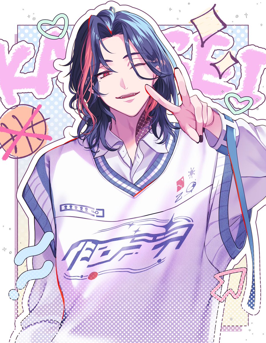 🏀❌🥍⭕️」 #かいせ絵