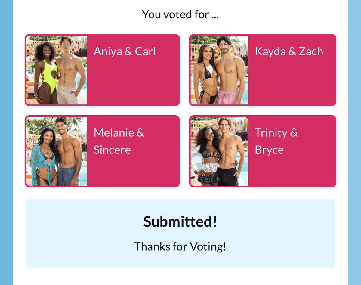 aramonese1's tweet photo. And did #loveislandusa https://t.co/cO2fsFpLjl