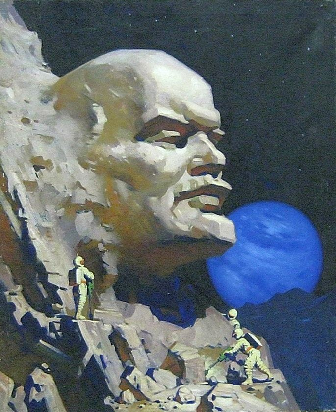 RegimeEsthetics's tweet photo. "Lenin on the Moon"

By Vyacheslav Khovaev