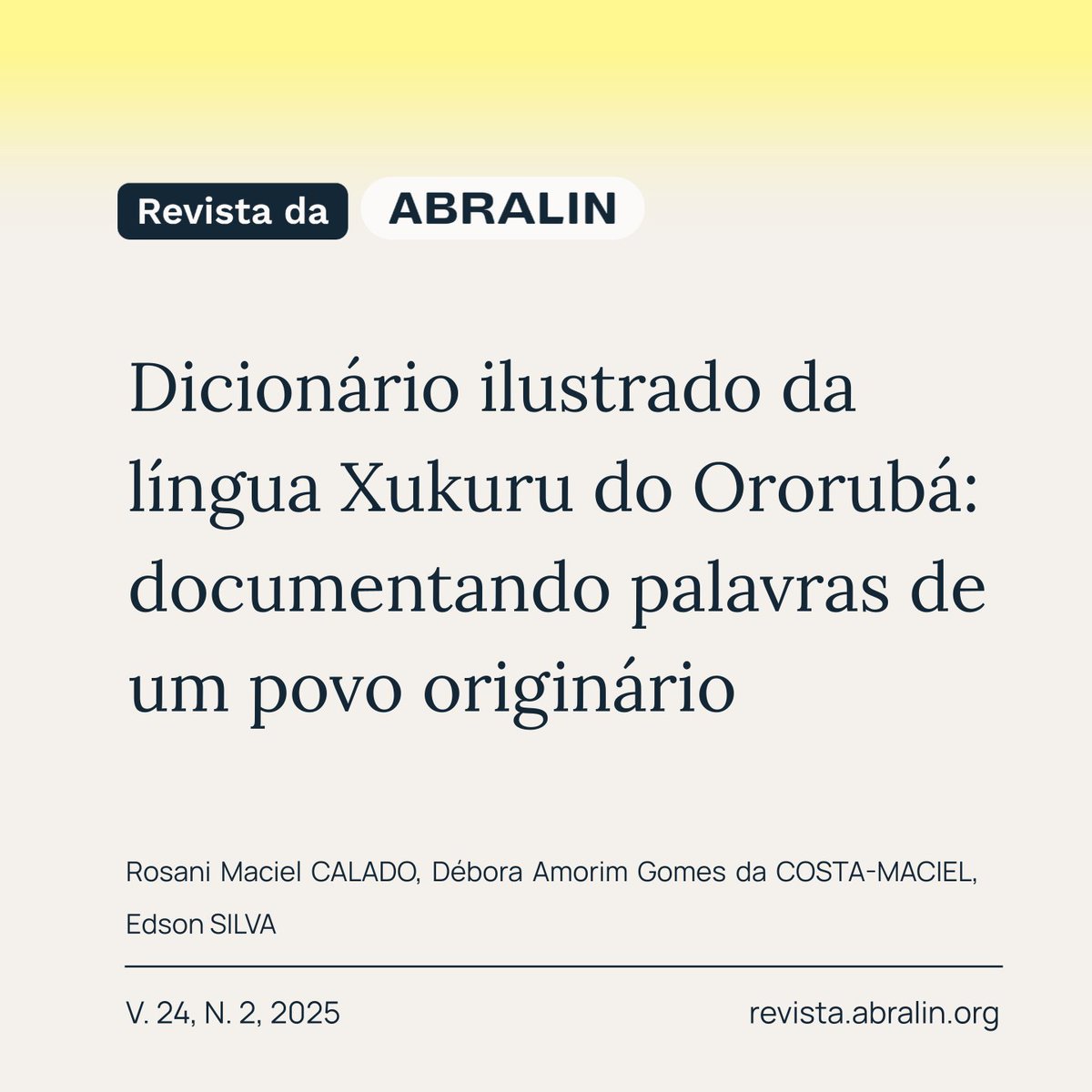 R_abralin's tweet photo. Artigo apresenta o Dicionário Ilustrado de palavras do povo  Xukuru do Ororubá, que resgata 94 palavras dissipadas a partir do período colonial. Um registro de memória, fortalecimento identitário e resistência indígena.

Acesse: https://t.co/T02mH6H9Lj https://t.co/80yGG4DeS0