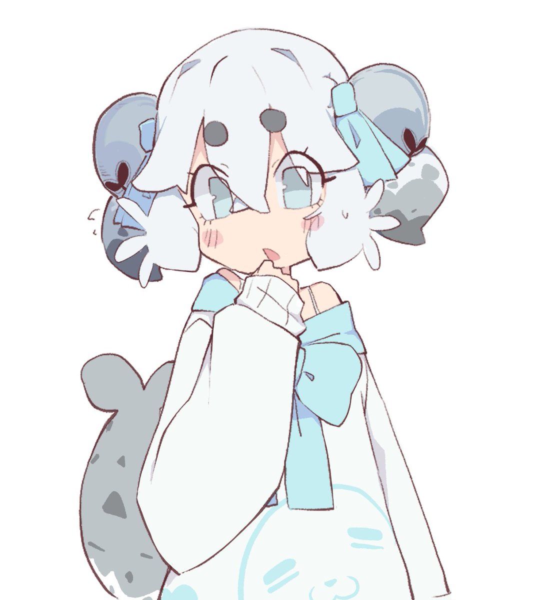 crikochan's tweet photo. i draw her an outfit like the fop i want give them new outfits and more cutesssss i want your opinions of this one of the seal heheheh https://t.co/wV2YxGJhYP