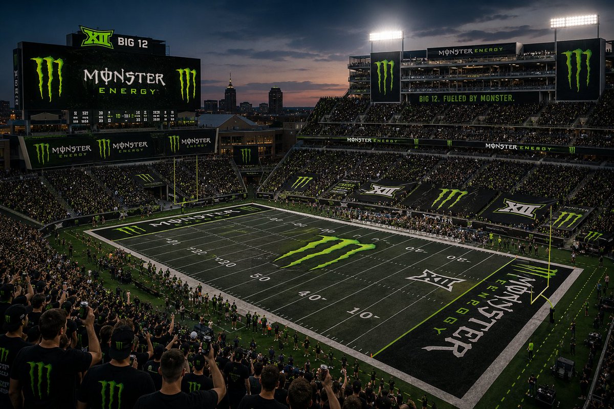 hawkerinvests's tweet photo. Disclaimer: I love Monster (White Zero Ultra ofc) - but the legal nerd in me is fizzed to see the beverage oligopoly showdown between Coke &amp; Pepsi across Big 12 schools. #CollegeAthletics https://t.co/sk5Ctn60k1
