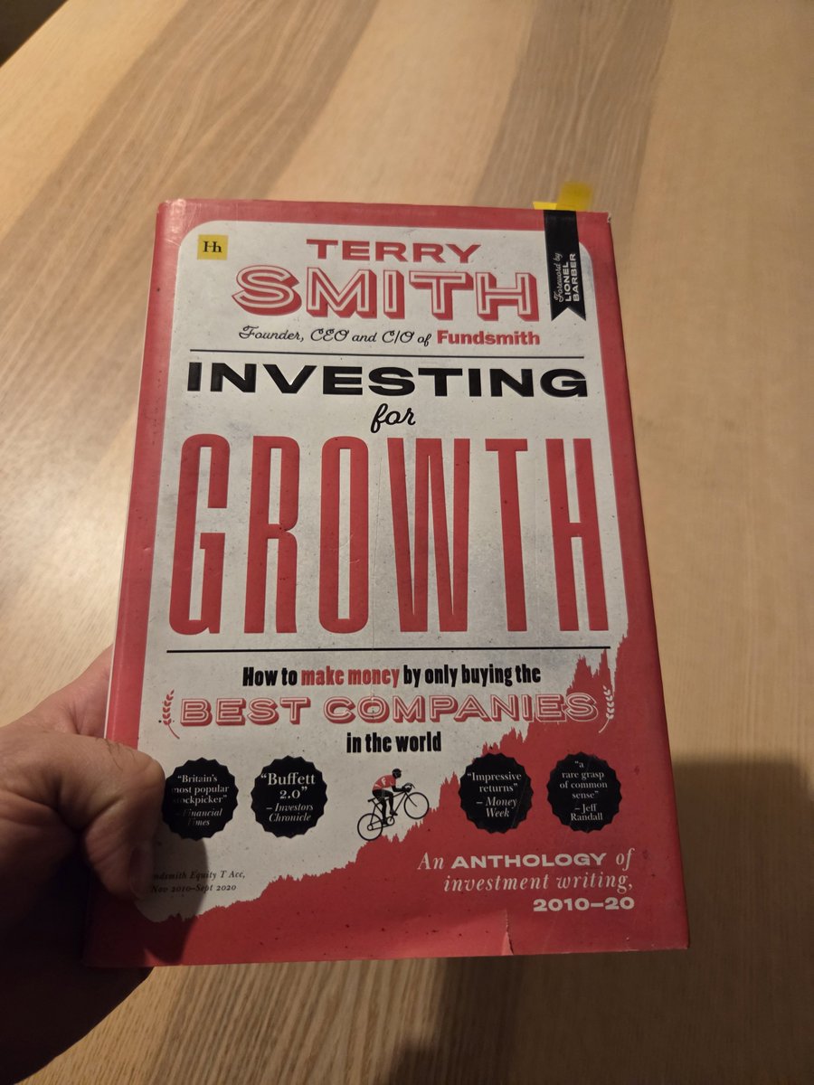 Learned a lot from Terry Smith, but I wonder if what's missing in his ...