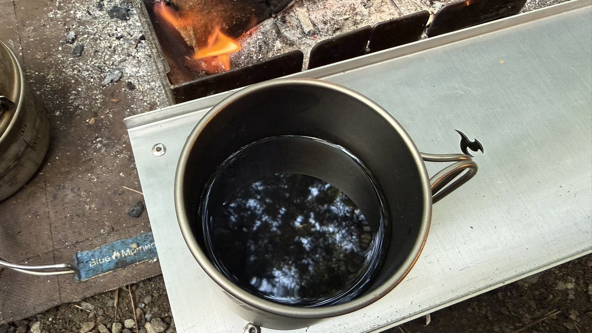 YoU26CAMP's tweet photo. キャンプの朝☕️ https://t.co/5O2bdH3Vgx