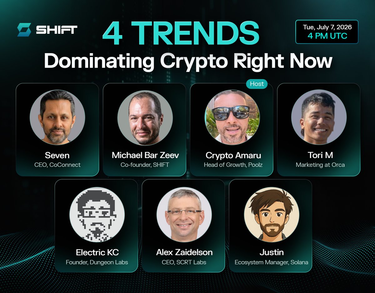 CryptonitisGeo's tweet photo. One of our biggest X Spaces is on the way.  What happens when leaders from AI, DeFi, infra, and RWAs come together?
@ShiftRWA https://t.co/GMrlmwoS3g