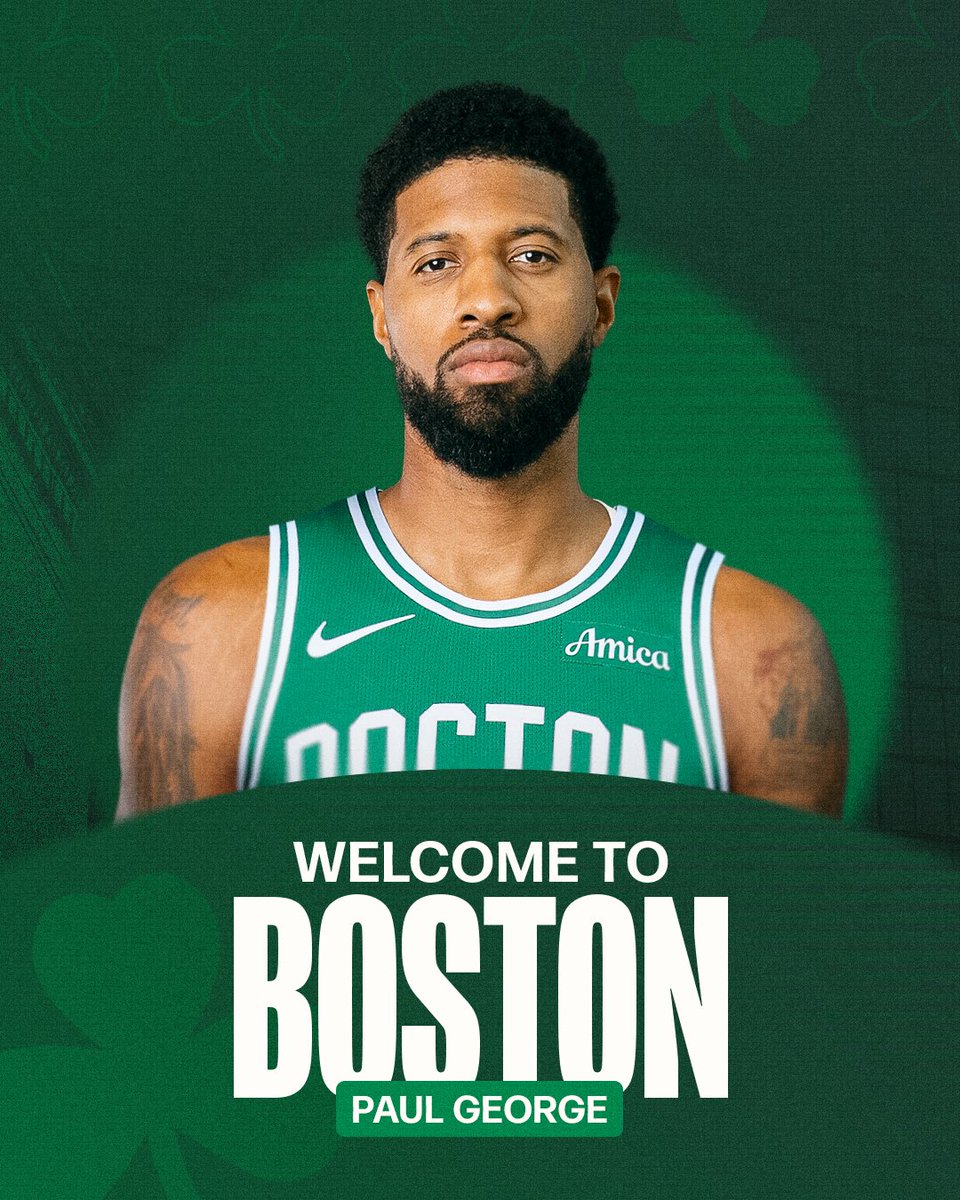 CelticsAr's tweet photo. 🚨- عاجل ‼️ بوسطن يرحب في جورج رسمياً :

✅ 9× All-Star
✅ 6× All-NBA
✅ 4× NBA All-Defensive Team
✅ 2018-19 Steals Leader
✅ 2016 Olympic Gold Medalist
✅ 2013 Most Improved Player

مرحباً فيك بول جورج في التي دي غاردن 🤍 https://t.co/olrNrIqlif
