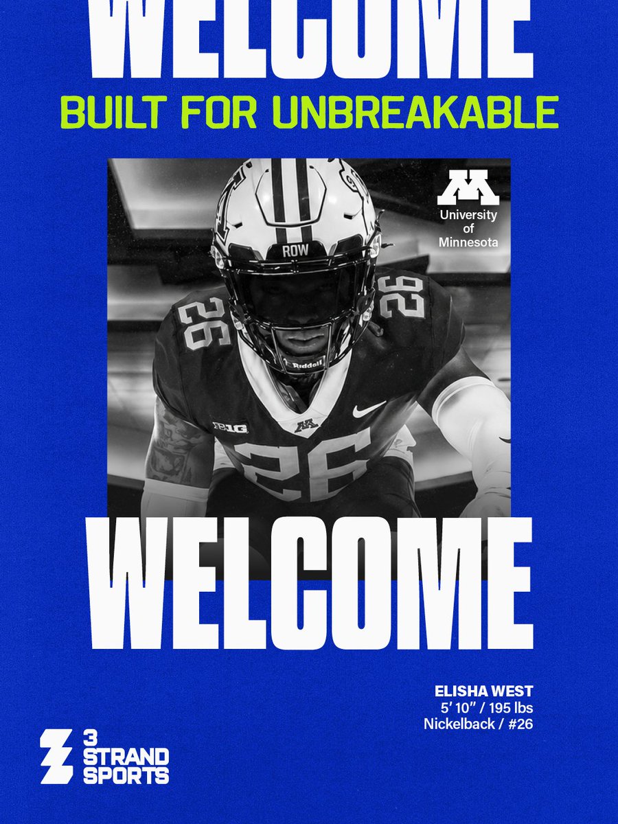 3StrandFootball's tweet photo. The grind continues. The mission grows. Welcome to 3 Strand Football, Elisha West 💪🏈

 #3strand #3strandsports #3strandfootball https://t.co/KlrO5HNQ9E