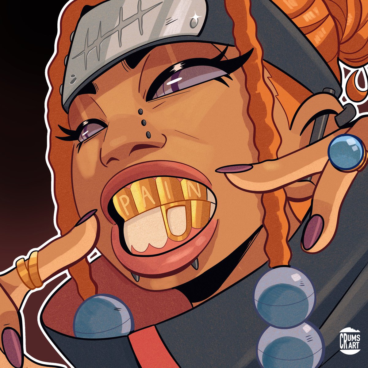 CRUMSART's tweet photo. Female Pain commission . https://t.co/ImJAsRsITh