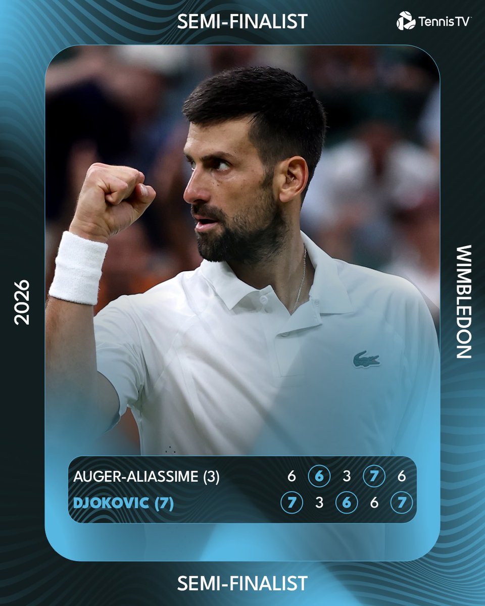 TennisTV's tweet photo. THE. SHOW. MUST. GO. ON. 😤🇷🇸

@DjokerNole #Wimbledon https://t.co/ixkBTCPwcJ