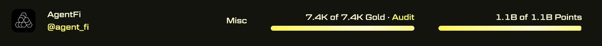 Agent_Fi's tweet photo. AgentFi has distributed all of the points and gold that was distributed to our User’s Agents as of 25 June 3pm HKT.

We will continue to build and collaborate with other partners in our Journey on @Blast_L2! 🤝 https://t.co/0KM1SFSXjP