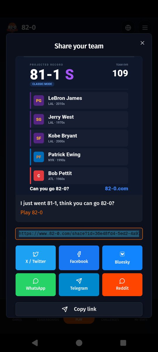 Dott937's tweet photo. I just went 81-1, think you can go 82-0? https://t.co/jZKkWXYUB1 #NBA #82and0 https://t.co/WYsslsAIF1