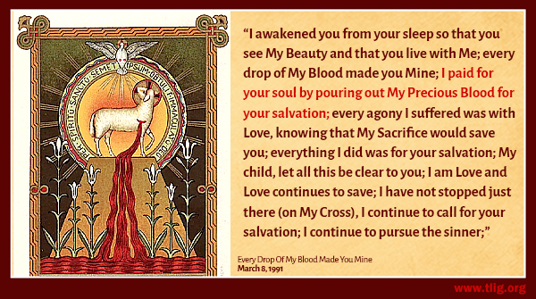 VassulaRyden's tweet photo. The whole month of July is known as the month of the Precious Blood of Jesus Christ. Shed for us all, to save us all. His Blood will wipe away every stain of sin, from all those who trust in Jesus. https://t.co/iP8PB27nx9 #PreciousBlood #BloodOfJesus #TrustInJesus https://t.co/aHKUiyO6DM