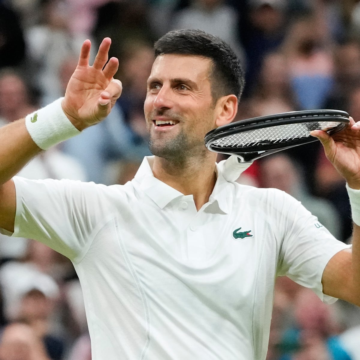 racingblogger's tweet photo. INCREDIBLE DJOKOVIC! 🎾🔥

NOVAK DJOKOVIC beats Felix Auger Aliassime in the LONGEST Quarter Finals in 50 years lasting five hours and 15 minutes (7-6. 3-6. 6-3. 6-7. 7-6.) at #Wimbledon

The greatest there's EVER been still producing tennis like this at 40! 🐐 https://t.co/PWilK2m85Q