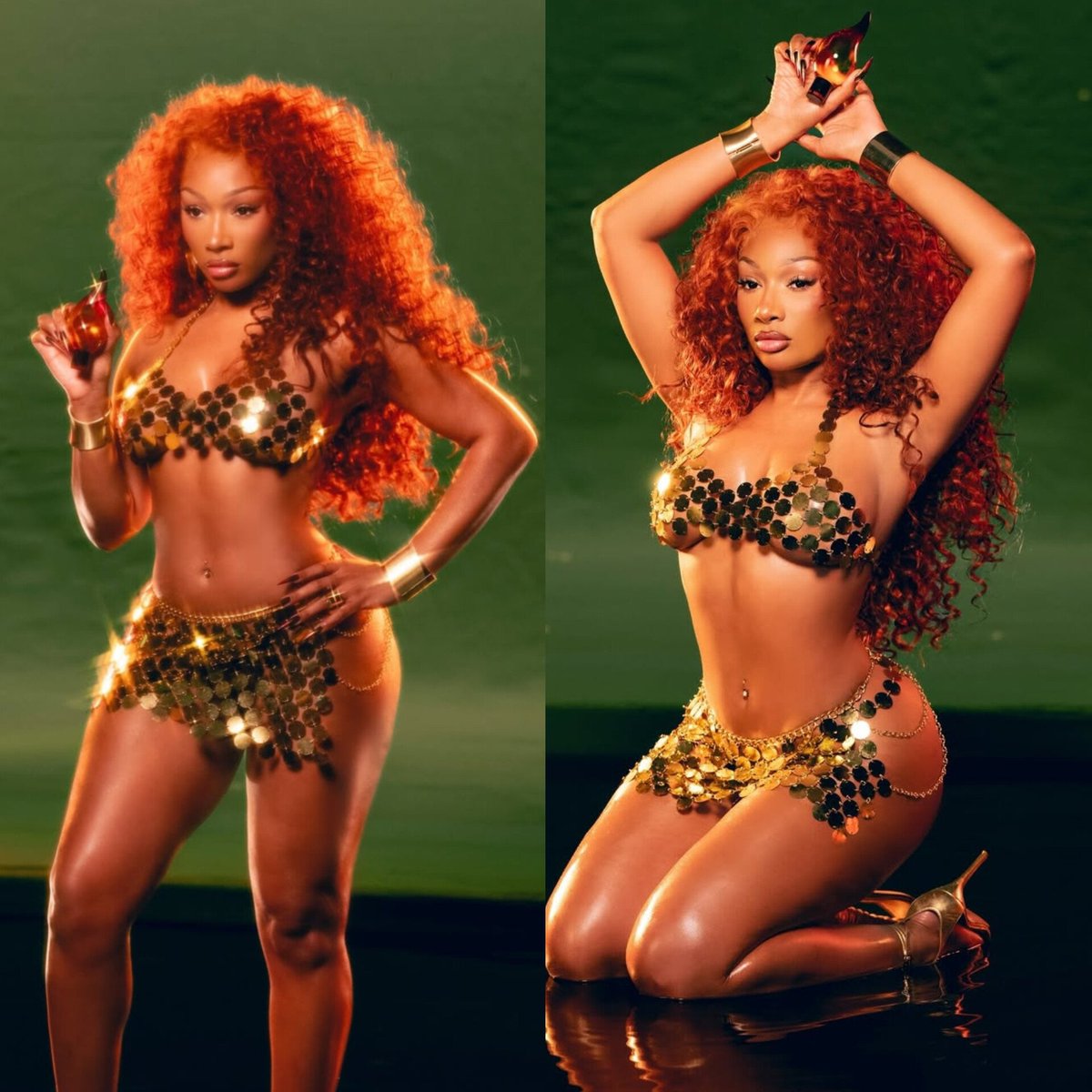 RedMedia_us's tweet photo. Megan Thee Stallion looks smoldering for her fast-selling Hot Girl Perfume. 🔥 https://t.co/ez4rpdRqZ7