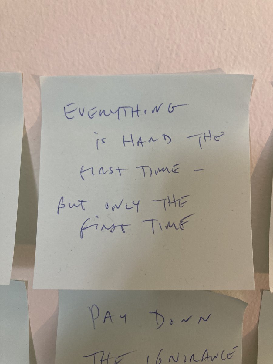 FlipMeUpScotty's tweet photo. @starter_story "Everything is hard the first time...but only the first time" https://t.co/fqueUlQqtW