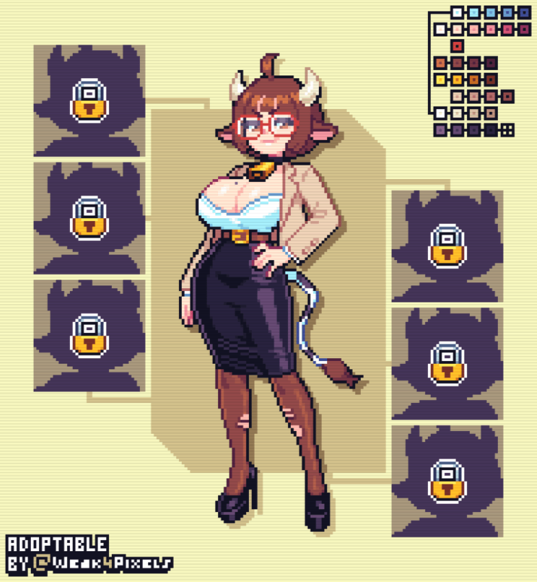 weak4pixels's tweet photo. Rumi (－ˋ⩊ˊ－)
💎 SB: $40
⏰ Ends: July 10

📩 Bid here: https://t.co/wWVpXme9bK

RTs are greatly appreciated, thank you! 🫰
#pixelart #ドット絵 #adoptable https://t.co/pF0NDgvN2H