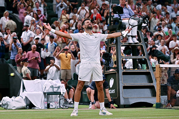 christophclarey's tweet photo. "These are the kind of moments I still play tennis for....I wish it was finals so I don't need to worry about how the body will feel tomorrow. But yeah, I'm happy."

Novak Djokovic, 39, after his 5 set, 5-hour-15 minute victory over Felix Auger-Aliassime https://t.co/VLOmM34mVi