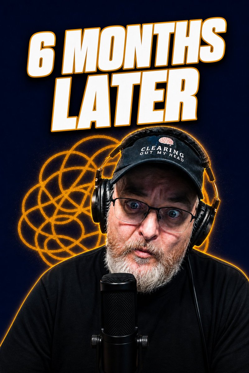 clearingoutpod's tweet photo. Six months. Almost 50 videos recorded. Zero uploads. Today I'm sharing where I've been, why I disappeared, and what's next. Thanks for sticking with me. ❤️

🎥 https://t.co/6d98dEfulm

🎙️ https://t.co/925JOZhwRi https://t.co/yQBiTLgNis