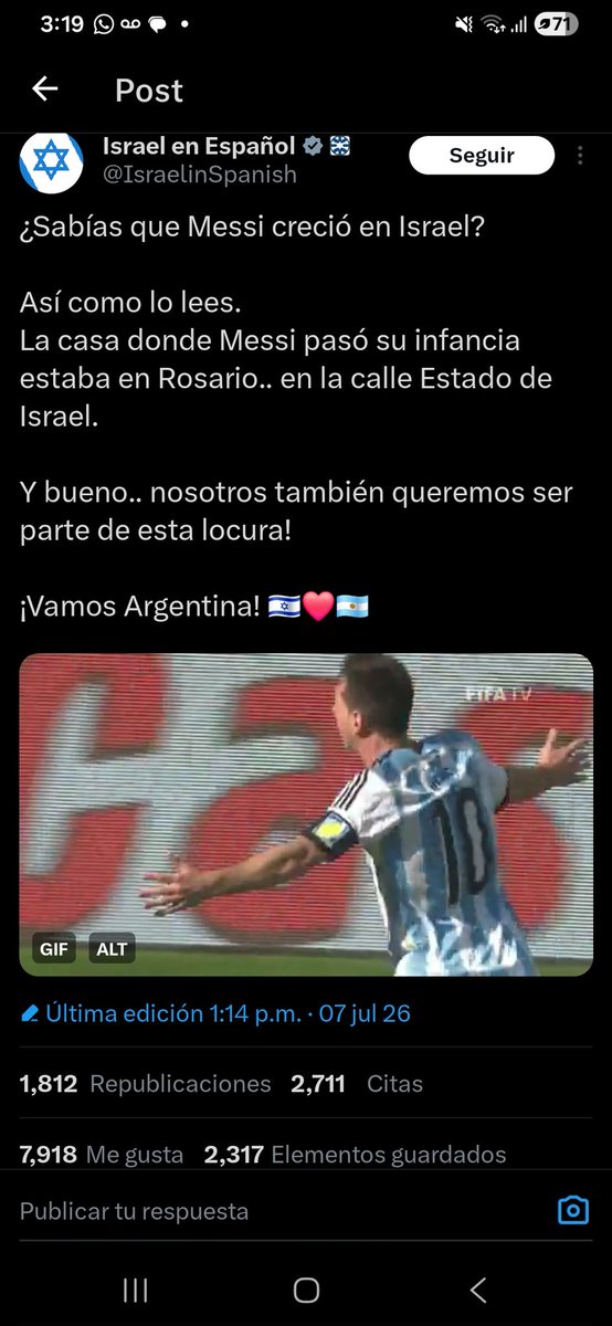 RyanFerrari1's tweet photo. @RealSeasonNT1 El bicampeonato les fue prometido hace 2000 años, ya calienta la cuarta en Tel Aviv II, digo Argentina. https://t.co/a6ZEeUYSx1