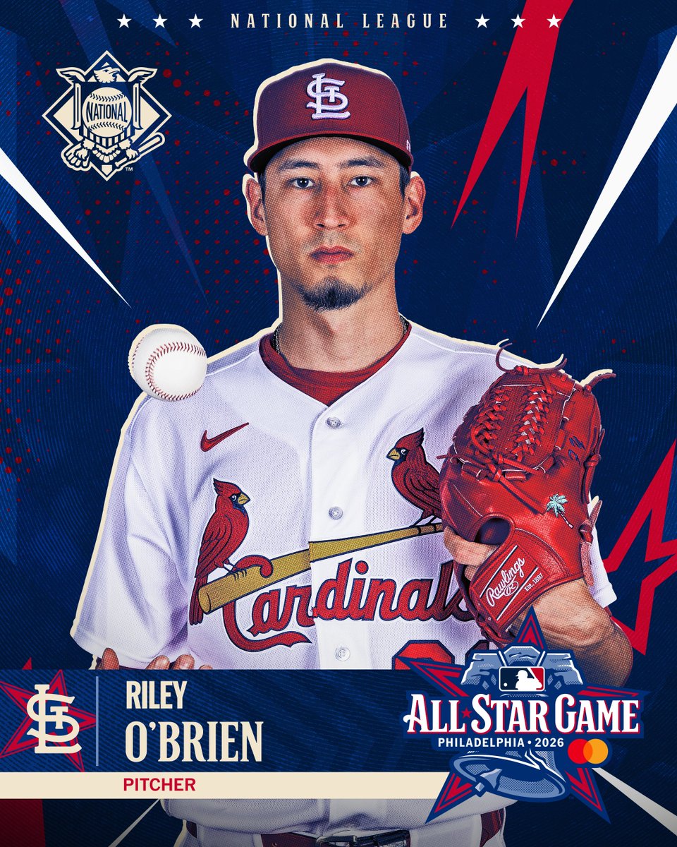 MLB's tweet photo. Braxton Ashcraft, Jesús Luzardo and Riley O’Brien have all been named to the NL All-Star team!

They replace Jacob Misiorowski, Max Meyer and Paul Skenes on the roster. https://t.co/9UvVd5ymAJ