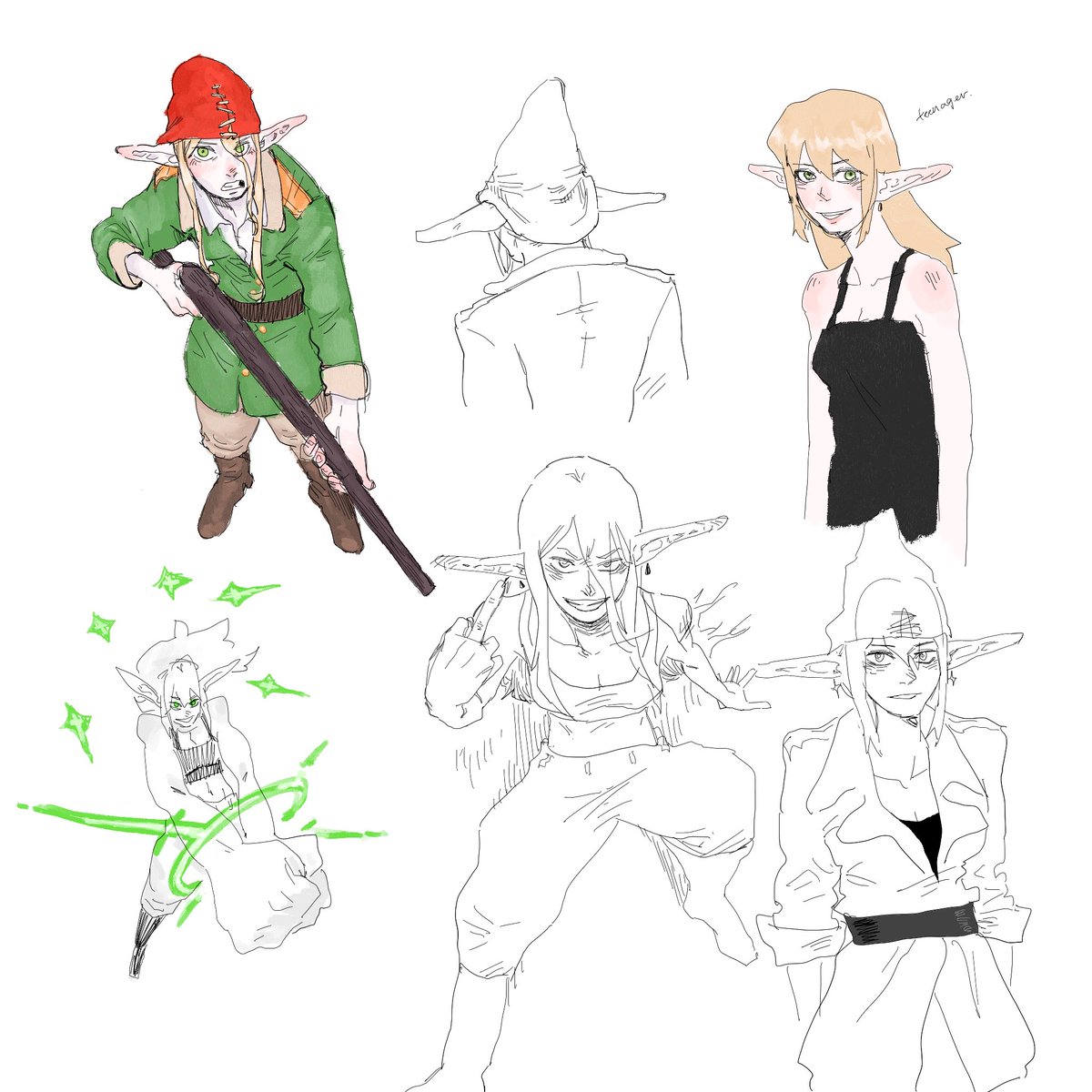 Empty510trash's tweet photo. Genti Ana character design https://t.co/baUPX78hms
