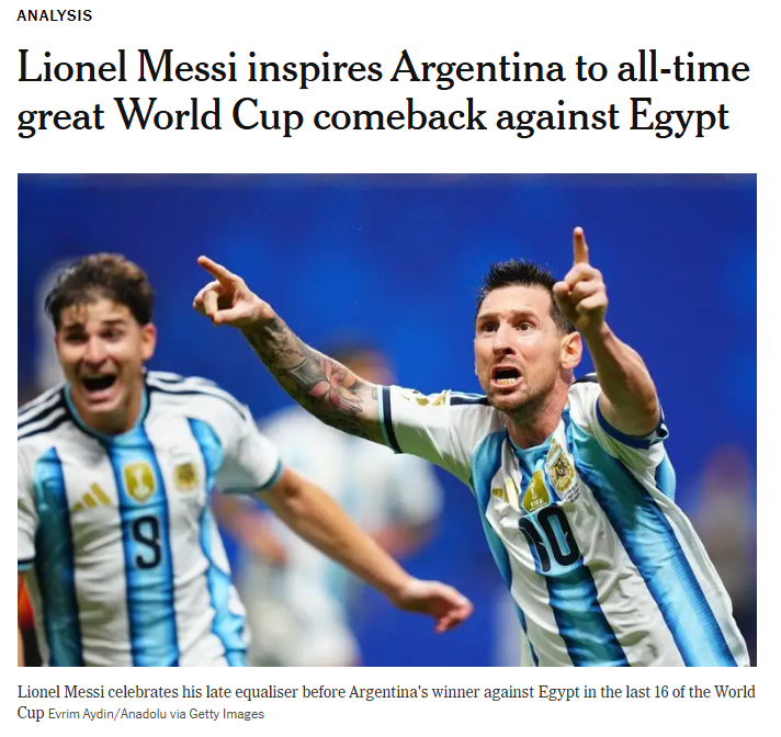 Nexofin's tweet photo. 🚨🇦🇷 #ÚLTIMO | “Remontada faraónica de Argentina”: la cobertura de los medios internacionales de la victoria de la Selección

Los detalles de la nota 👇
https://t.co/7Zu9sQew2k https://t.co/5Kn4wwEfpQ